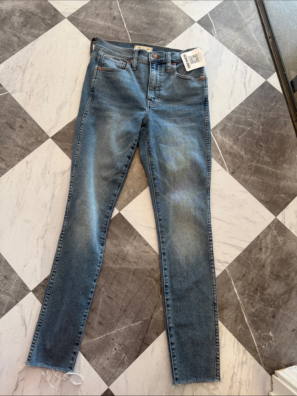 Madewell Light Blue High-Rise Skinny Jeans
